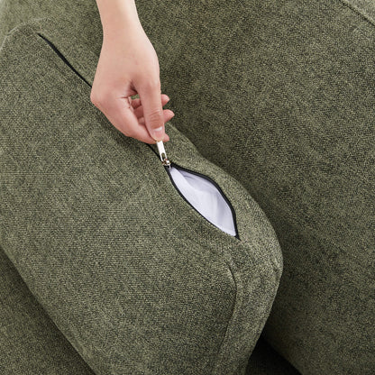 Close-up of Delaney modular sofa zipper, showcasing its attention to detail and quality - CHITA Living