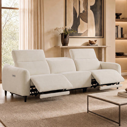 Diya Soft & Breathable 3-Seater Reclining Sofa with Power Headrest