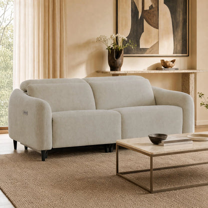 Diya Soft & Breathable 2-Seater Reclining Sofa with Power Headrest