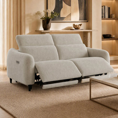 Diya Soft & Breathable 2-Seater Reclining Sofa with Power Headrest