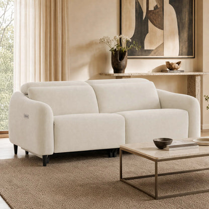 Diya Soft & Breathable 2-Seater Reclining Sofa with Power Headrest