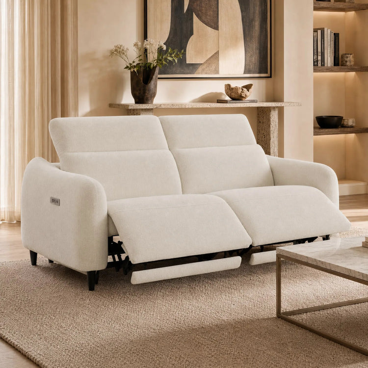 Diya Soft & Breathable 2-Seater Reclining Sofa with Power Headrest