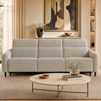 Diya Soft & Breathable 3-Seater Reclining Sofa with Power Headrest
