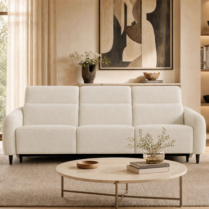 Diya Soft & Breathable 3-Seater Reclining Sofa with Power Headrest