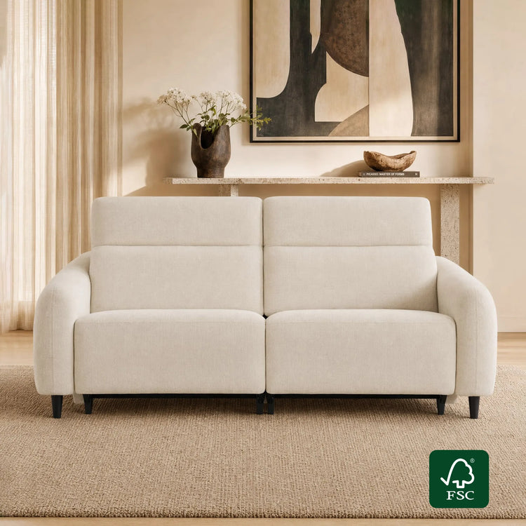 Diya Soft & Breathable 2-Seater Reclining Sofa with Power Headrest