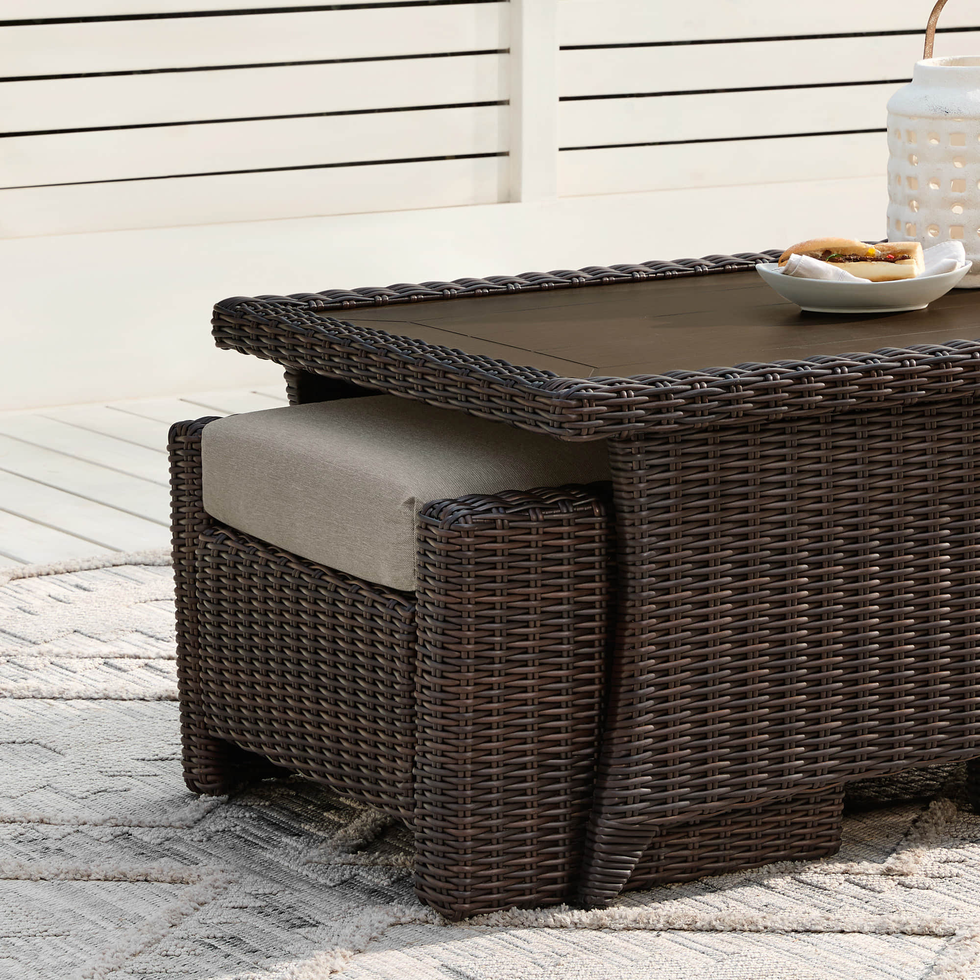 Elara Rattan Outdoor Coffee Table