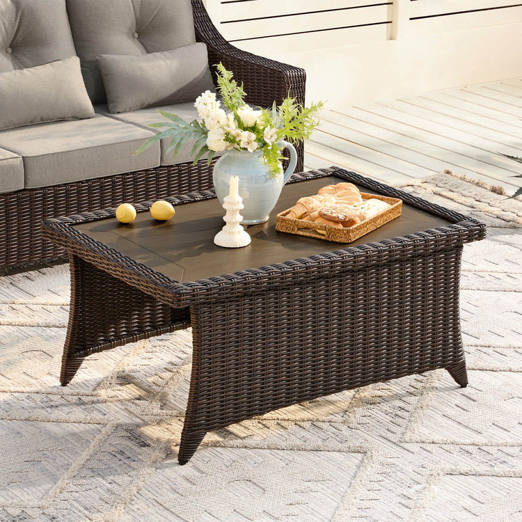 Elara Rattan Outdoor Coffee Table