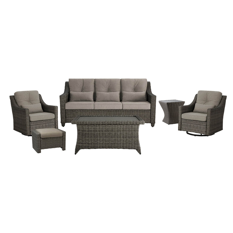 Elara Outdoor Rattan Sofa Set - 5 Seats