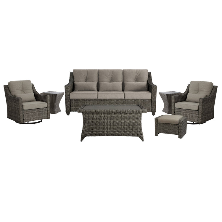 Elara Outdoor Rattan Sofa Set - 5 Seats