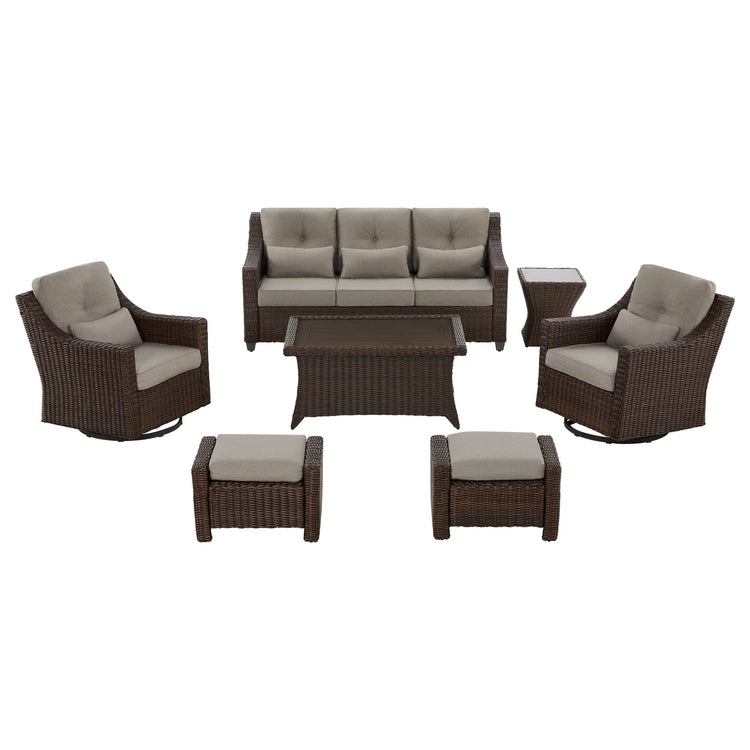 Elara Outdoor Rattan Sofa Set - 5 Seats