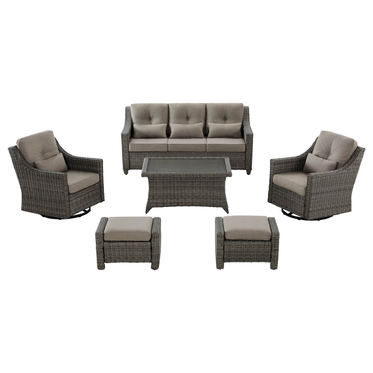 Elara Outdoor Rattan Sofa Set - 5 Seats