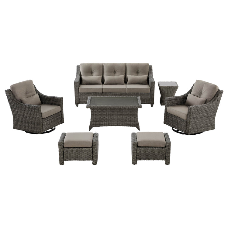Elara Outdoor Rattan Sofa Set - 5 Seats