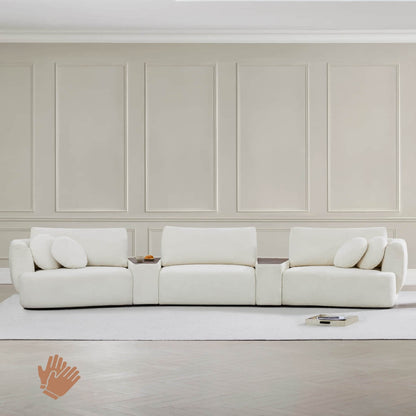 Grace 3-Seat Modular Curved Sofa – Generously Sized Design