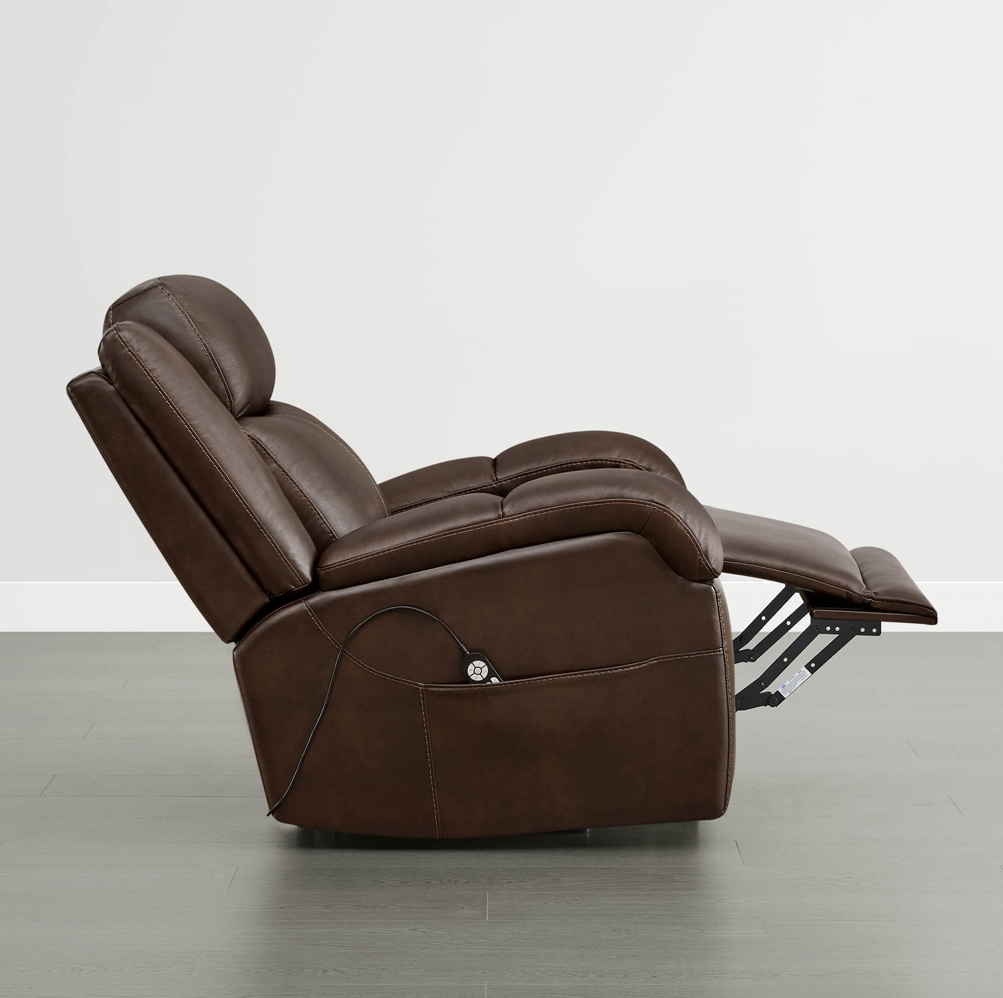 ライザー、フラウンセラム、ACE Isaac Genuine Leather Power Lift Recliner with Massage & Heat