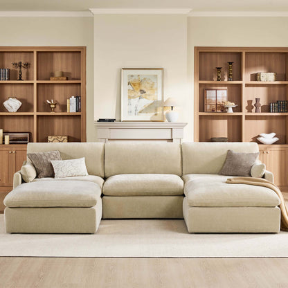 Kenna Modular 5 Seat Sofa-Chaise Sectional