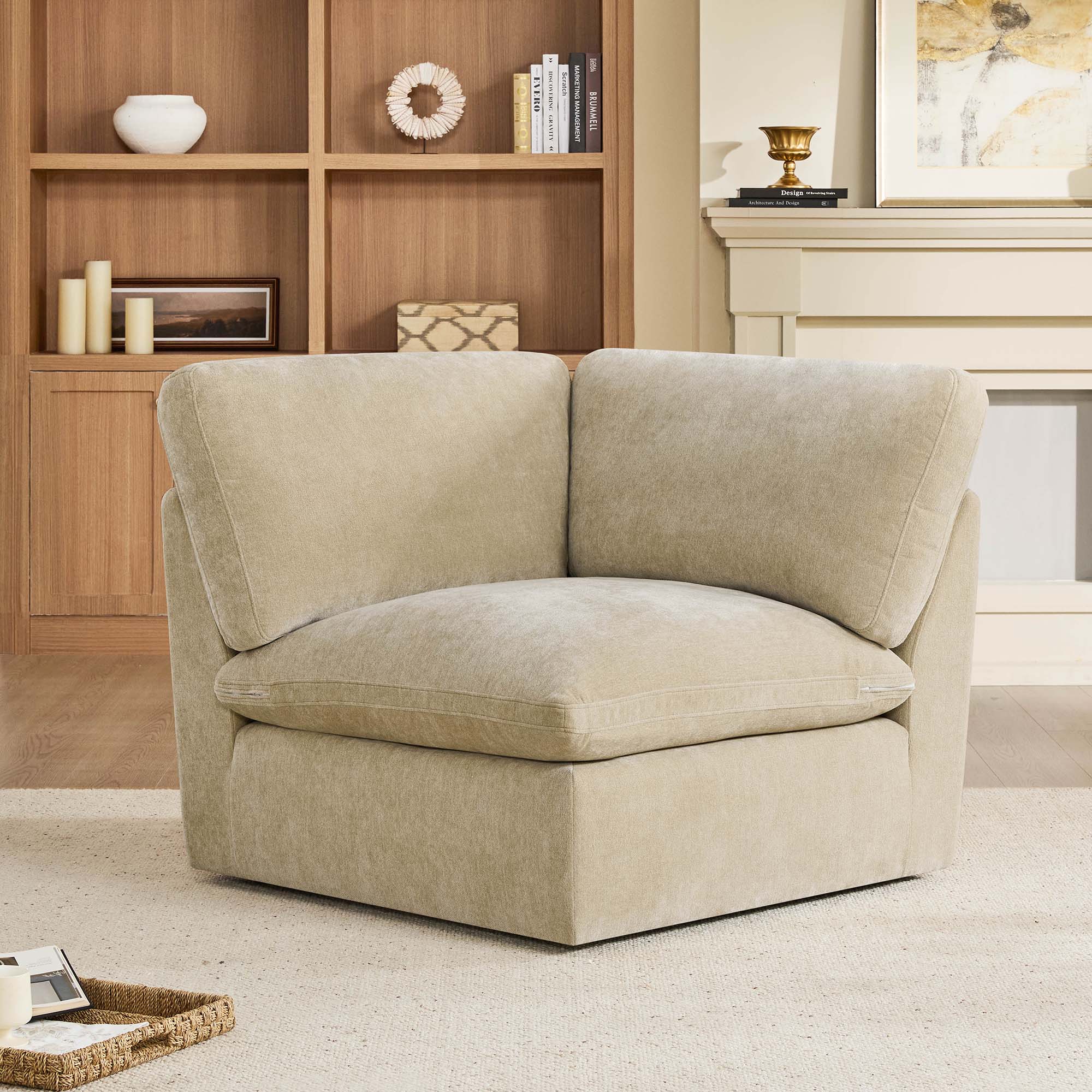 Kenna Modular 4 Seat Sofa-Chaise Sectional