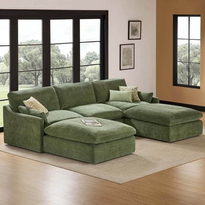 Kenna Modular 5 Seat Sofa-Chaise Sectional
