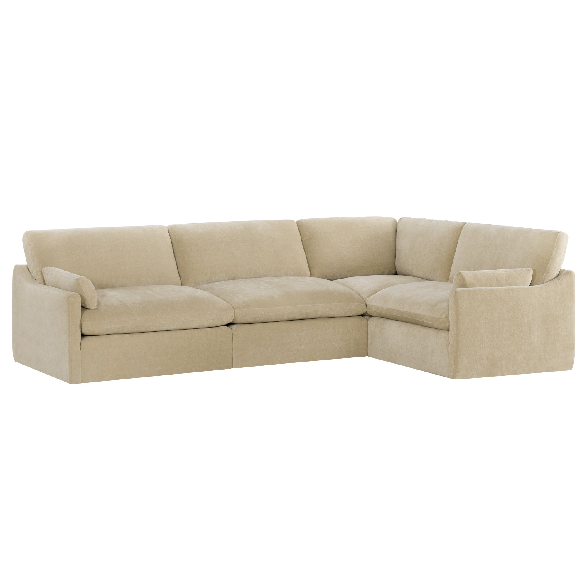 Kenna Modular 4 Seat Sofa-Chaise Sectional