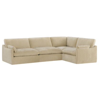 Kenna Modular 4 Seat Sofa-Chaise Sectional