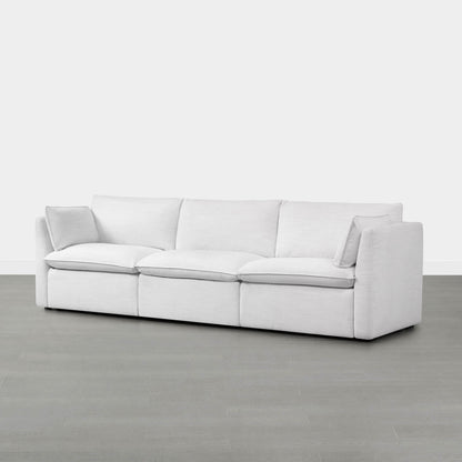 Sophia 3-piece modular sofa in light fabric against a neutral backdrop - CHITA Living