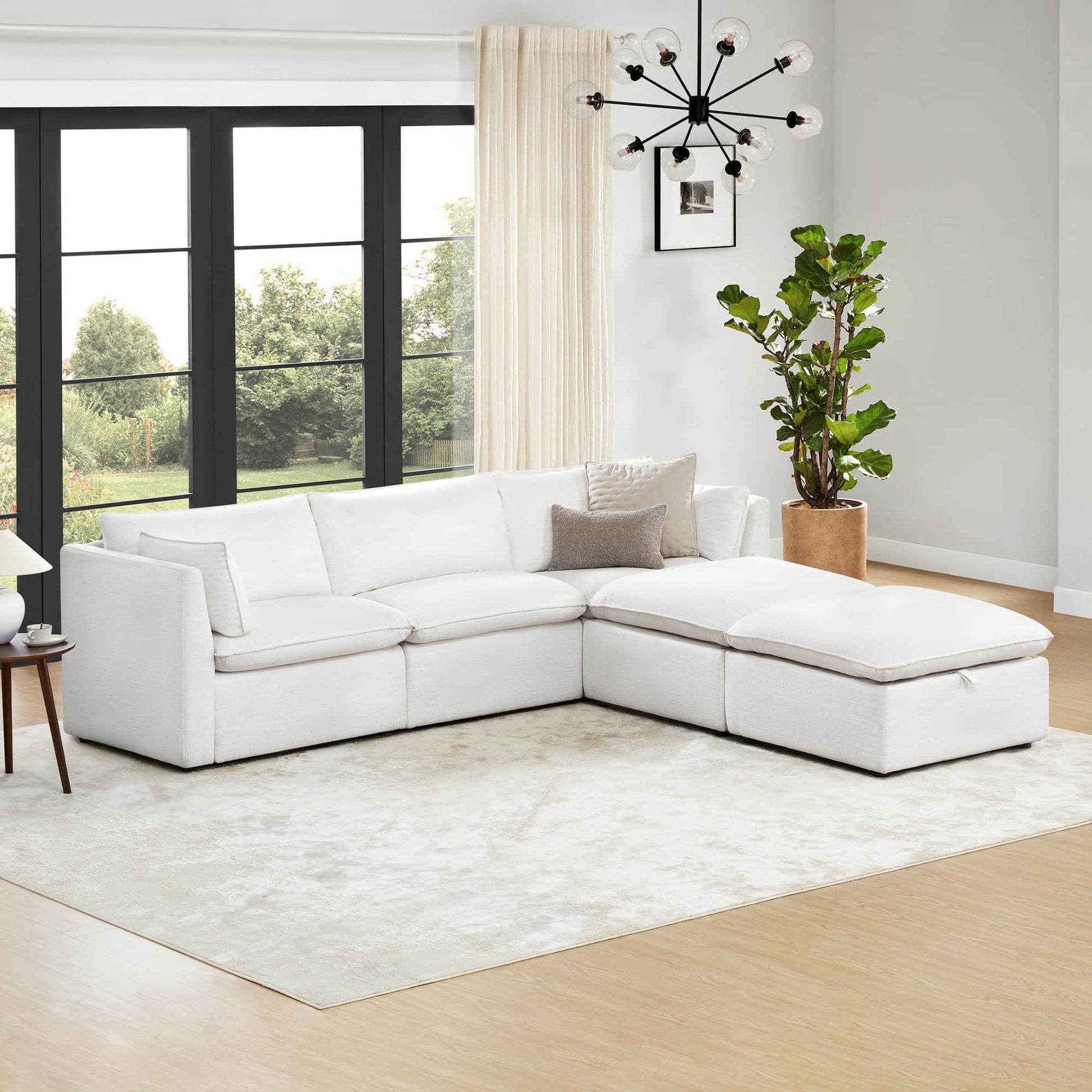 Sophia modular sofa in airy living room with natural light and modern decor - CHITA Living