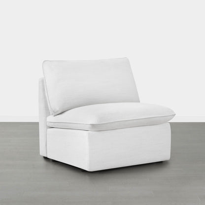 Light fabric armless chair from Sophia modular sofa in minimalistic living space - CHITA Living