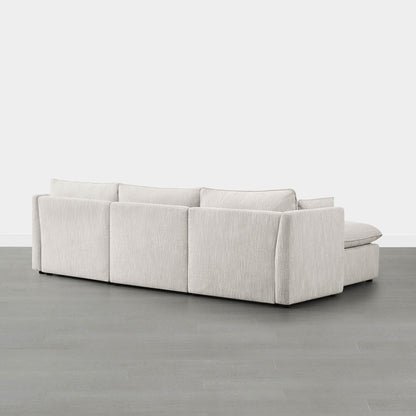 Sophia modular sofa in soft beige with clean lines in modern living room - CHITA Living