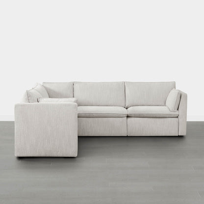 Sophia 5-piece modular sofa in light beige fabric in minimalist living room - CHITA Living