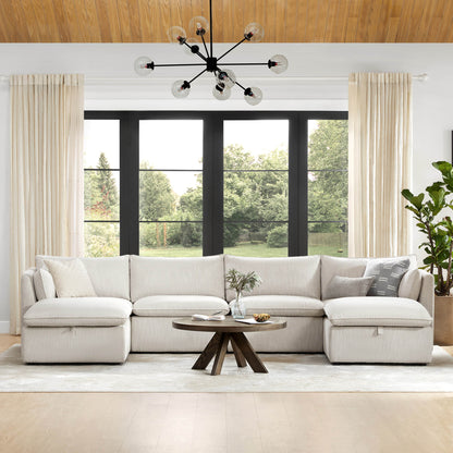 Sophia 6-Piece Feather Modular Sofa