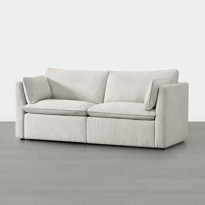 Sophia 2-piece modular sofa in light fabric with comfortable cushions - CHITA Living