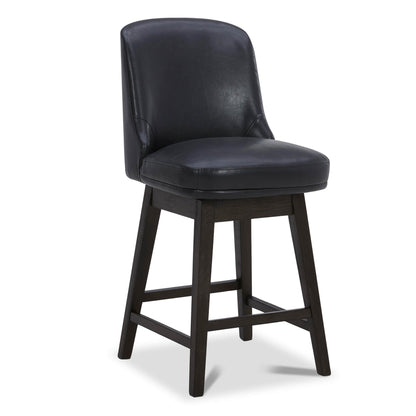 Nellie Swivel Counter Stool with Back (Set of 2)