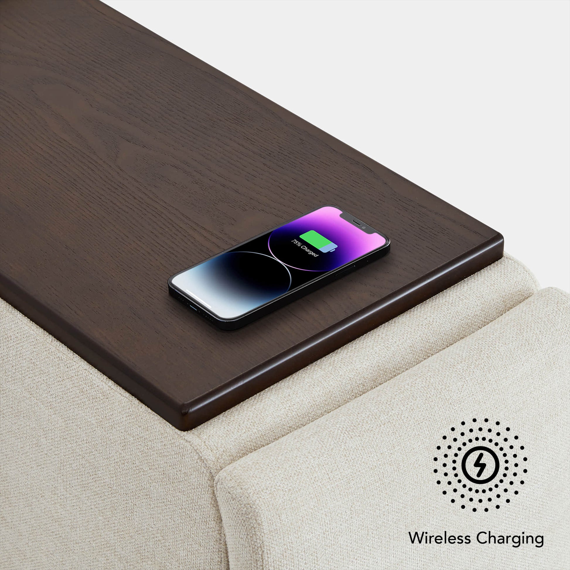 CHITA console with wireless charger