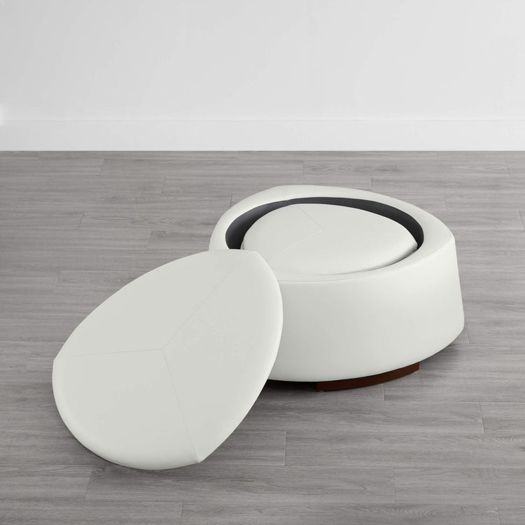 CHITA round storage ottoman