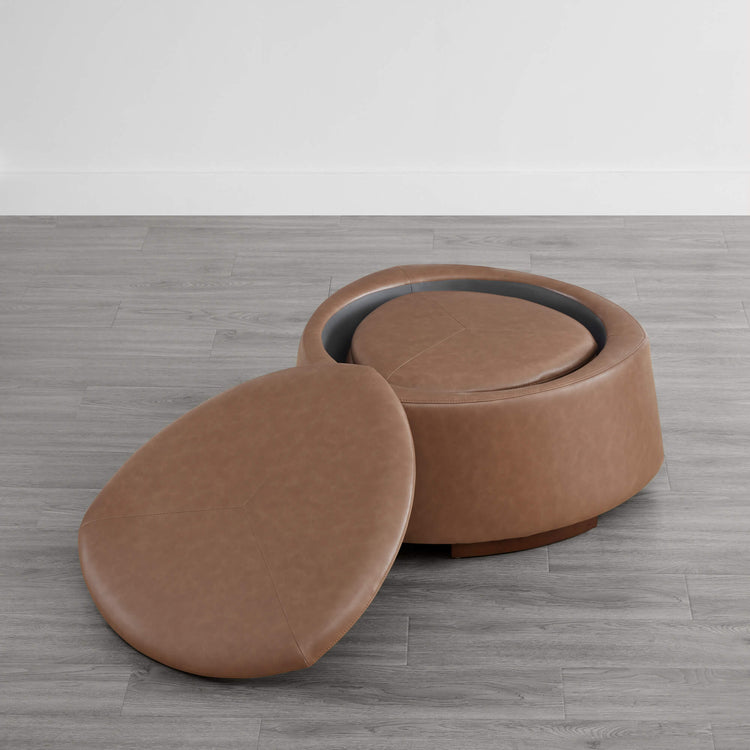 CHITA brown storage ottoman