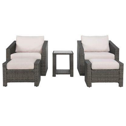 outdoor chair with ottoman