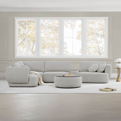 Grace 4-Seat Modular Curved Sofa