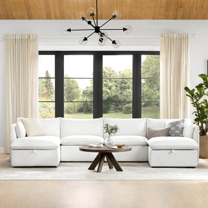 Sophia 6-Piece Feather Modular Sofa