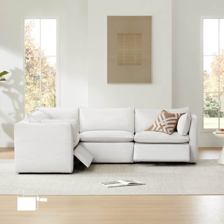 Sophia 4-Piece Feather Modular Motion Sofa