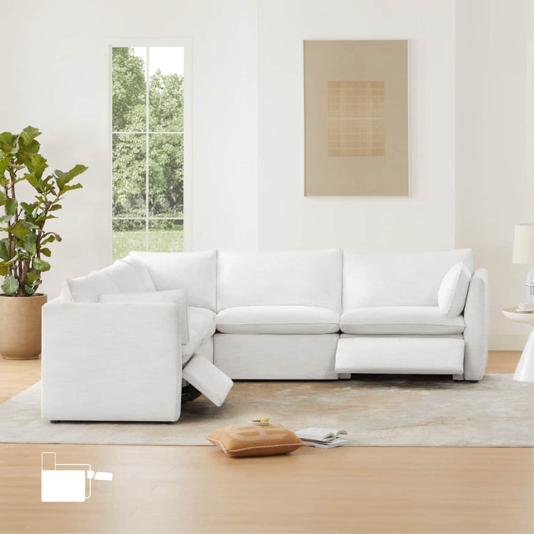 Sophia 5-Piece Feather Modular Motion Sofa