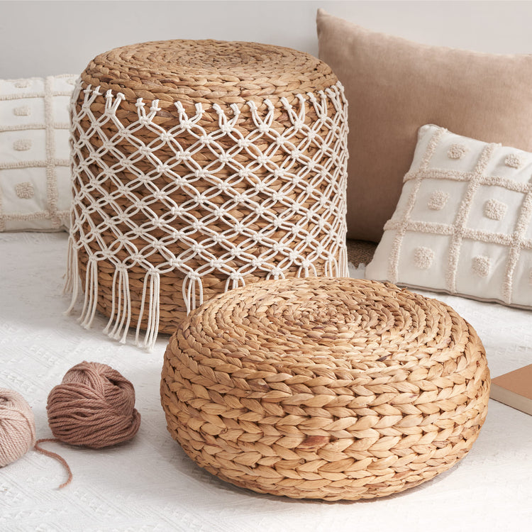 Betty Water Hyacinth Woven Tatami Floor Cushion