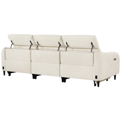 Diya Soft & Breathable 3-Seater Reclining Sofa with Power Headrest