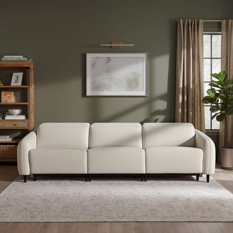 Diya Soft & Breathable 3-Seater Reclining Sofa with Power Headrest