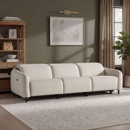 Diya Soft & Breathable 3-Seater Reclining Sofa with Power Headrest