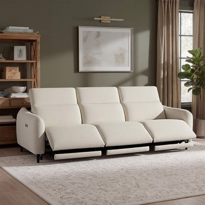 Diya Soft & Breathable 3-Seater Reclining Sofa with Power Headrest
