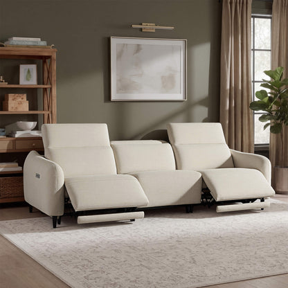 Diya Soft & Breathable 3-Seater Reclining Sofa with Power Headrest