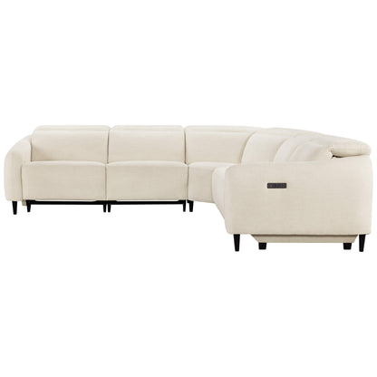Diya Soft & Breathable 5-Seater Reclining Sofa with Power Headrest
