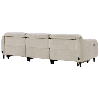 Diya Soft & Breathable 3-Seater Reclining Sofa with Power Headrest