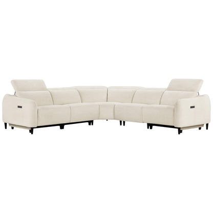 Diya Soft & Breathable 5-Seater Reclining Sofa with Power Headrest