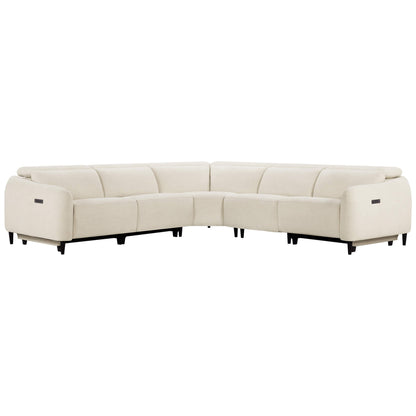 Diya Soft & Breathable 5-Seater Reclining Sofa with Power Headrest