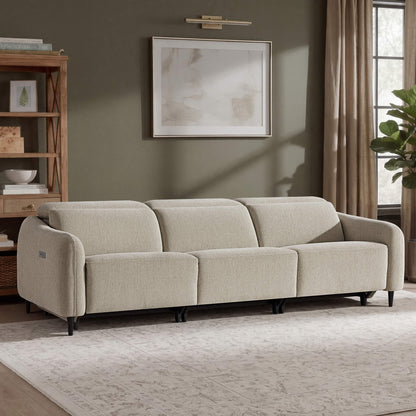 Diya Soft & Breathable 3-Seater Reclining Sofa with Power Headrest